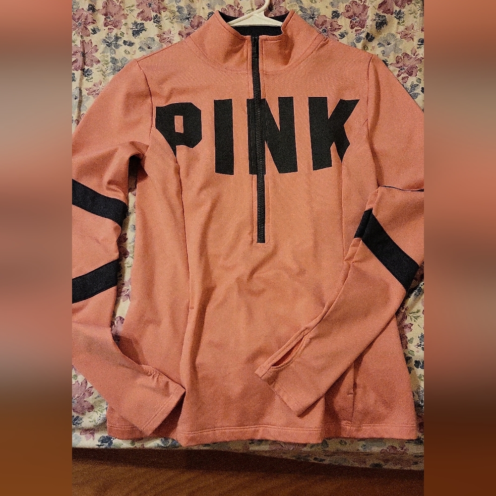 Victoria's Secret Pink Ultimate long sleeve half zip up